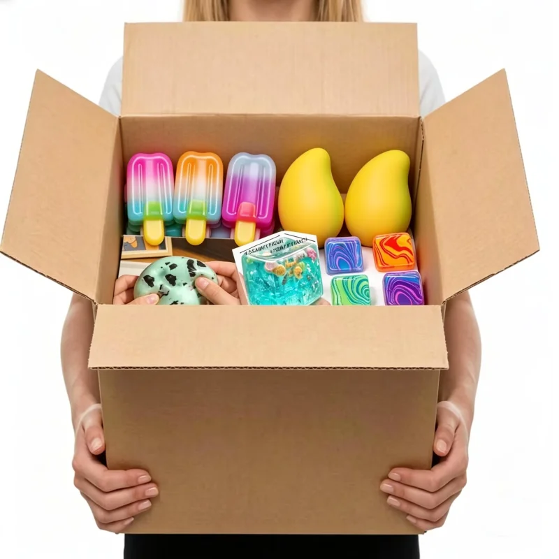 Mystery Box Blind Bag - Sensorische Squishy Blindbox-Serie, Zufälliges Niedliches Slow-Rise-Spielzeug,