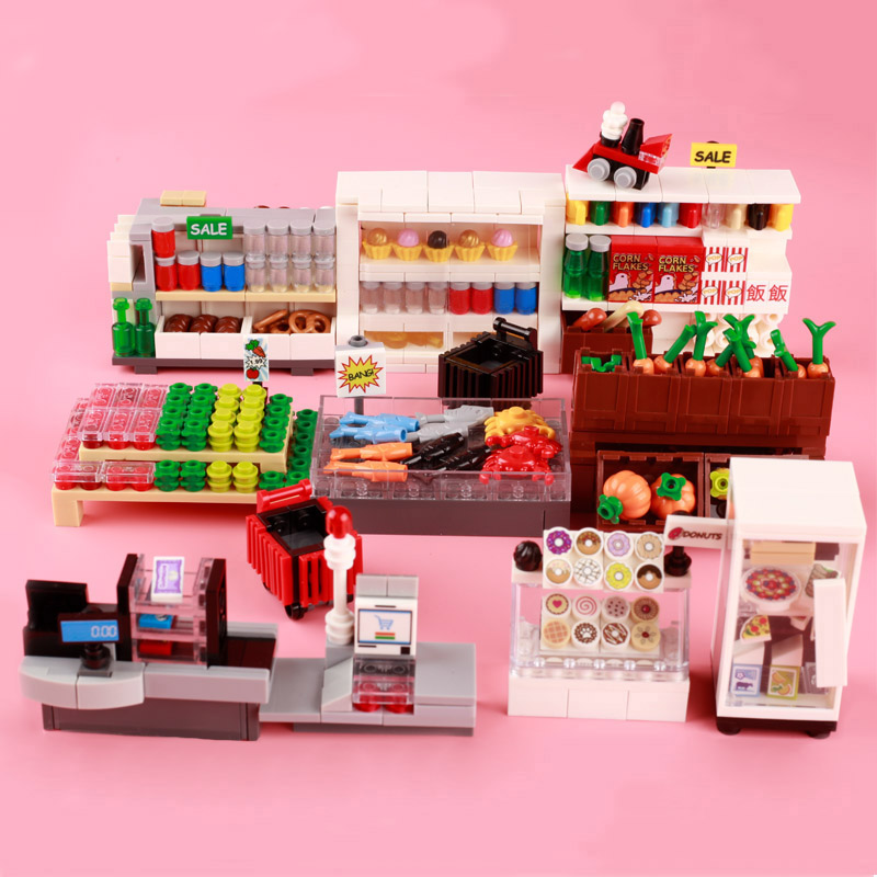 MOC Stadt Supermarkt Bausteine – Lego Set City Bewertung und Preis